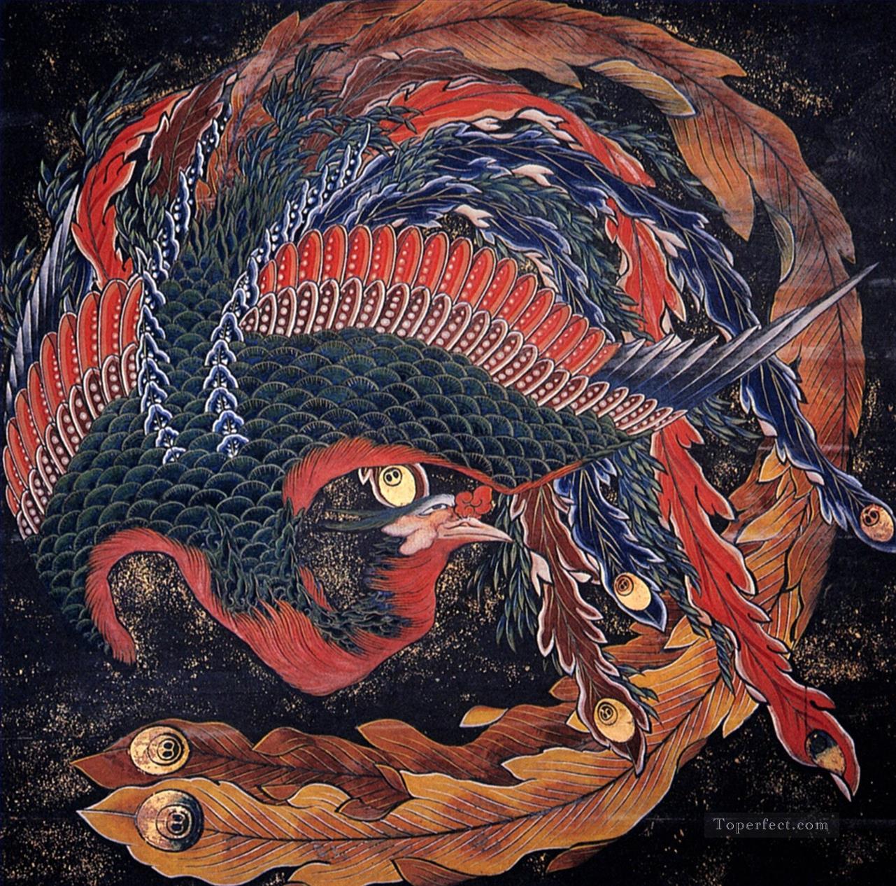 phoenix Katsushika Hokusai Ukiyoe Oil Paintings